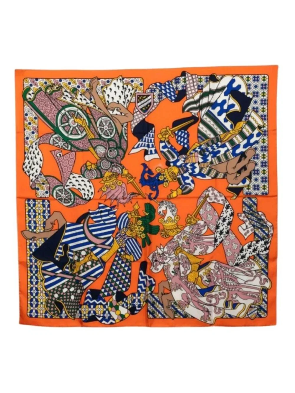 Hermes Carre 90 Dreaming Duel Scarf